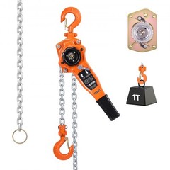 Manual Lever Chain Hoist,1T 2200LBS Capacity Heavy Duty Come Along,10FT Lift G80
