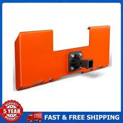 3/8″ Thick Skid Steer Mount Plate Quick Attach W/ 2″ Removable Hitch Orange