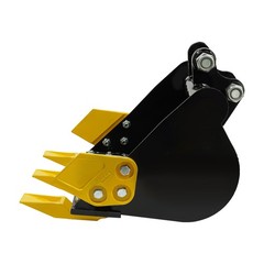 Bucket Mini Excavator Bucket w/Metal Teeth ﻿Excavator Kampf 2T/4409.25 lbs
