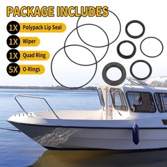 WIKIBB Rebuild Seal Kit for 50 Series Hynautic Steering Helms – Replaces OEM…