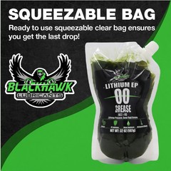 BLACKHAWK PERFORMANCE Lithium EP00 Grease – 32 oz EZ Squeeze Pouch (4pk)