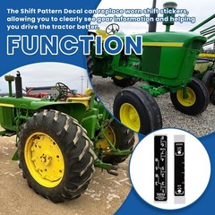 For John Deere Syncro-Range Tractor Shift Pattern Decal 4010 4020 4320 4520 5010