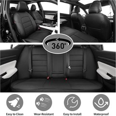 Custom Nissan Altima Sedan EKR Seat Covers 2013-2018 Waterproof Leather Airbag