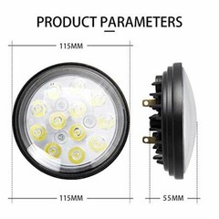 LED PAR36 Work Light 4-1/2″ Aircraft Landing Light Aviation Grade Spot Beam 4596