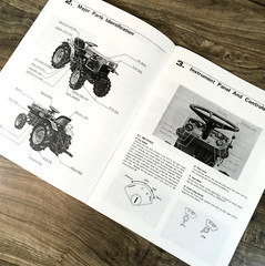 Kubota B6100 B6100E B7100 Tractor Operators Manual Owners Book Maintenance