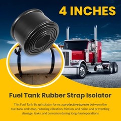 4-Inch Fuel Tank Strap Isolator for Most Semi-trailer Trucks, 6 Feet x 4 Inches