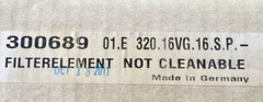 Internormen 300689 Hydraulic Return Line Element Filter Genuine OEM Germany