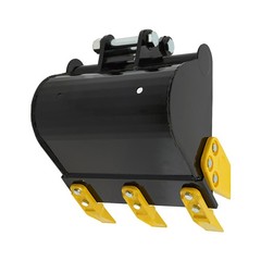 2T/4409.25 lbs Bucket Mini Excavator Bucket w/Metal Teeth ﻿Excavator Kampf