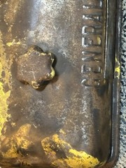 Vintage GM Diesel Steel Valve Cover Complete good Overall Condition General Mot.
