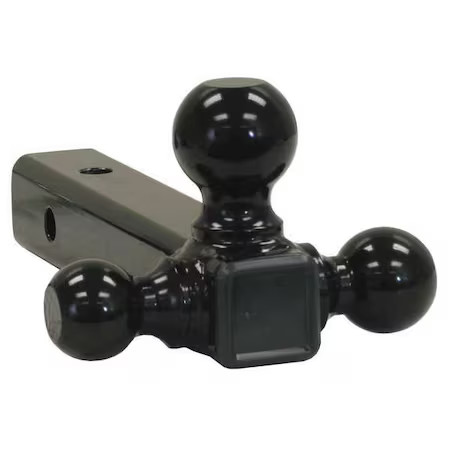 Buyers Products 1802202 Tri-Ball Hitch-Tubular Shank With Black Towing Balls