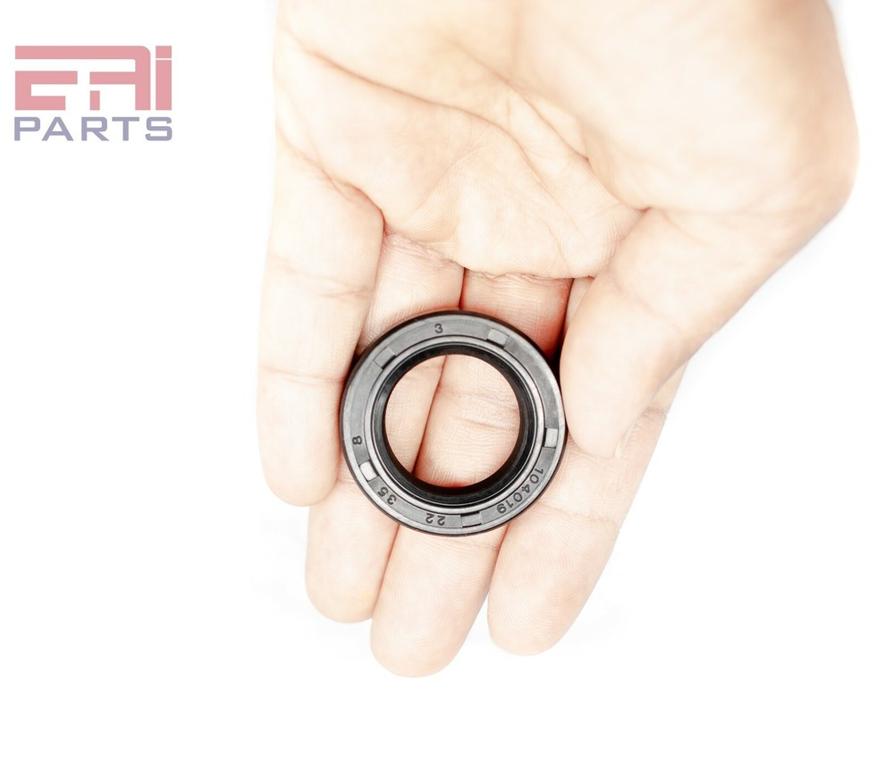 EAI Metric Oil Shaft Seal 22X35X8mm Dust Grease Seal TC Double Lip w/ Spring