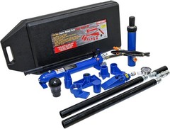 10 Ton Hydraulic Porta Power Kit, 17-Piece Auto Body Repair Set with Case