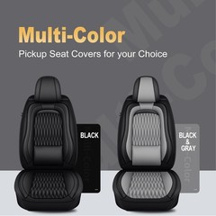 Truck Double Crew Cab Car Seat Covers Faux Leather For Toyota Tacoma: 2005-2026