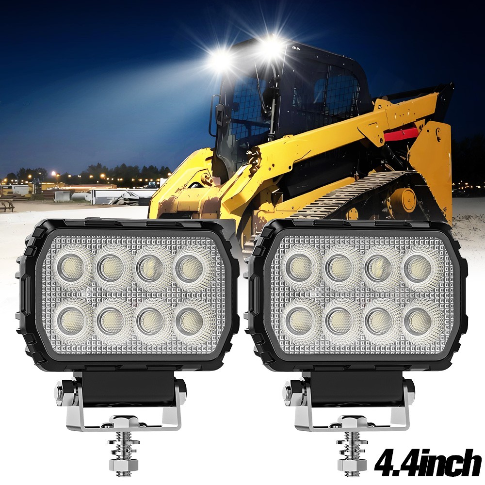 2x LED Front Headlight Fit John Deere Skid Steer 315 317 320 325 328 CT315 CT322
