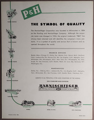 1950s P&H Single Pass Soil Stabilizer LA-88 LA-106 Dealer Catalog Brochure B6-28