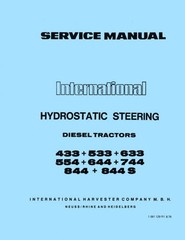 International Hydrostatic Steering 433 533 633 554 644 744 844 844S Service Dies