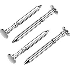 Sumind 4 Pieces Car Axles Compatible with Pinewood Polished 23 Mm / 0.91 Inch