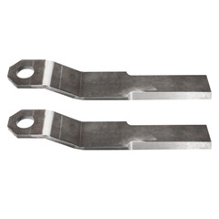 2 x Super Duty AR400 Steel For Mower King Skidsteer Brush Hog Cutter Blades 10mm