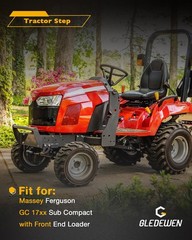 Tractor Step, Compatible with Massey Ferguson GC 17xx Sub Compact, black