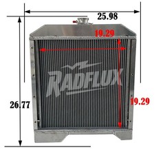 OEM#301877A2 Radiator Fit Case 1840 1845C Diesel Motor Skid Steer Loaders 2 Row