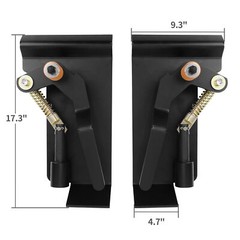1/4″ 5/16″ 3/8″ 1/2″ Skid Steer Mount Plate Latch Box for Buckets Tractor Attach