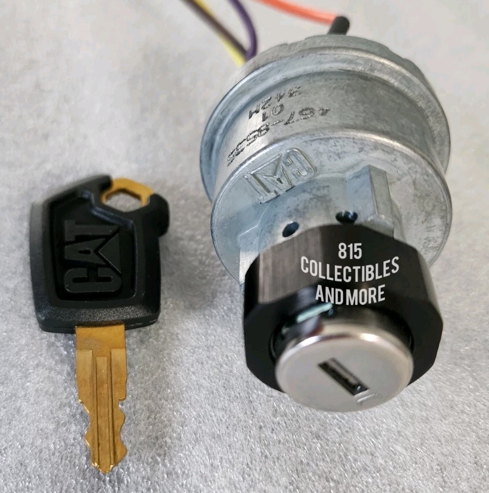 CATERPILLAR CAT KEY START SWITCH 4678535, 467-8535 WITH CAT KEY 5P-8500