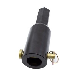Heavy Duty Auger Bit Adapter Conversion 2 inch female Round to 2″ Male Hex
