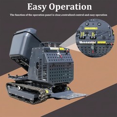 Mini Tracked Dumper Rotating Dump Trucker with B&S Gasoline Engine 180° Rotation