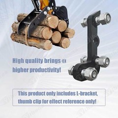 Single L-shaped bracket，FOR Mini Excavator Three Holes Hydraulic Clip Thumb NEW