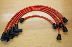JI Case VAC Tractor Red Striped Deluxe Cloth Covered Copper Spark Plug Wire Set