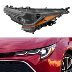 2023-24 Toyota Corolla LED+Halogen Headlight LH Black Housing Yellow 8115002Q70