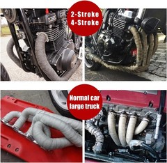Muffler Mat, Motorcycle Fiberglass Exhaust Muffler Color: 13.8×9.8×0.3 inches