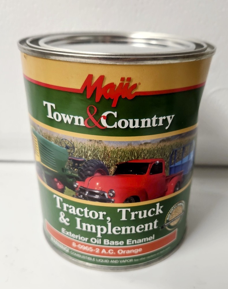 One Quart Enamel Orange Paint for Allis Chalmers Tractor and Implement