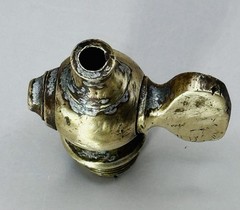 Antique Brass Petcock Valve Hit Miss Engine Steam Air Tractor 1/2″ OD Thread