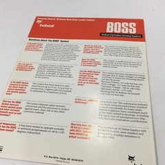 Genuine Original 1991 Bobcat BOSS Display For 50 Series Loader Brochure B-1652
