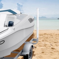 2PCS Adjustable Boat Trailer Guide Poles Rustproof Galvanized Steel with PVC
