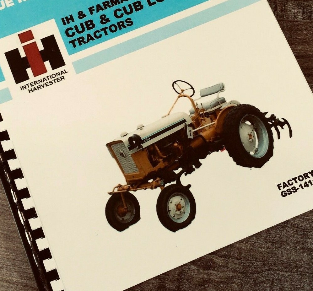 INTERNATIONAL HARVESTER YELLOW CUB TRACTOR SERVICE REPAIR SHOP MANUAL 1964-79