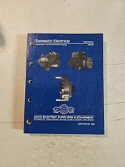 Auto Electric Suppliers & Equipment Domestic Electrical Identification Catalog
