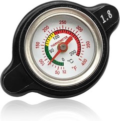 1.8 Bar Radiator Cap 25.6psi High Pressure Radiator Cap with Temperature Gauge C