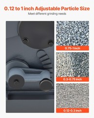 VEVOR Jaw Crusher 7.87 x 9.65 inch Feed Size Stone Rock Crushing Machine 220V