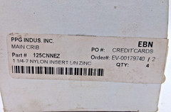 1 1/4-7 Nylon Insert L/N Zinc Locknut – Lot of 4