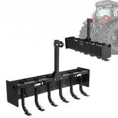55 Inch Heavy Duty Box Blade for Tractor 6 Adjustable Shanks CAT 0-1 Compatible