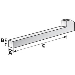 S.3690 Gib Head Key 3/16” x 3/16” x 2 1/2” (Din )
