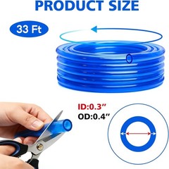 33 FT Maple Syrup Tubing, 5/16″ Maple Syrup Vacuum Tubing Line, Food Grade Si…
