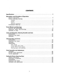 Case 300 Steering & Front Axle Assembly Tractor Service Manual Repair Shop Book