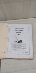 Cleveland Trencher Co Models 190 Parts Book Catalogue Service Manual 1954