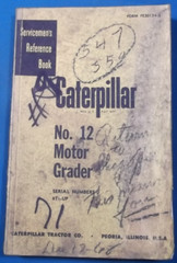 CAT CATERPILLAR NO 12 12E MOTOR GRADER SERVICE SHOP REPAIR MANUAL S/N 8T00001-UP