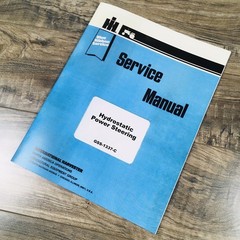 Farmall International Hydrostatic Power Steering Service Manual Repair GSS-1337C
