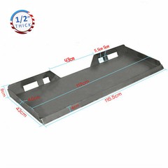 1/2″HD Skid Steer Mount Plate Quick Attachment & Conversion Adapter Latch Box