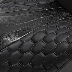 Motorcycle Hammock Passenger Seat 2-Up One-Piece Black FLHX FLHT 2009-2023